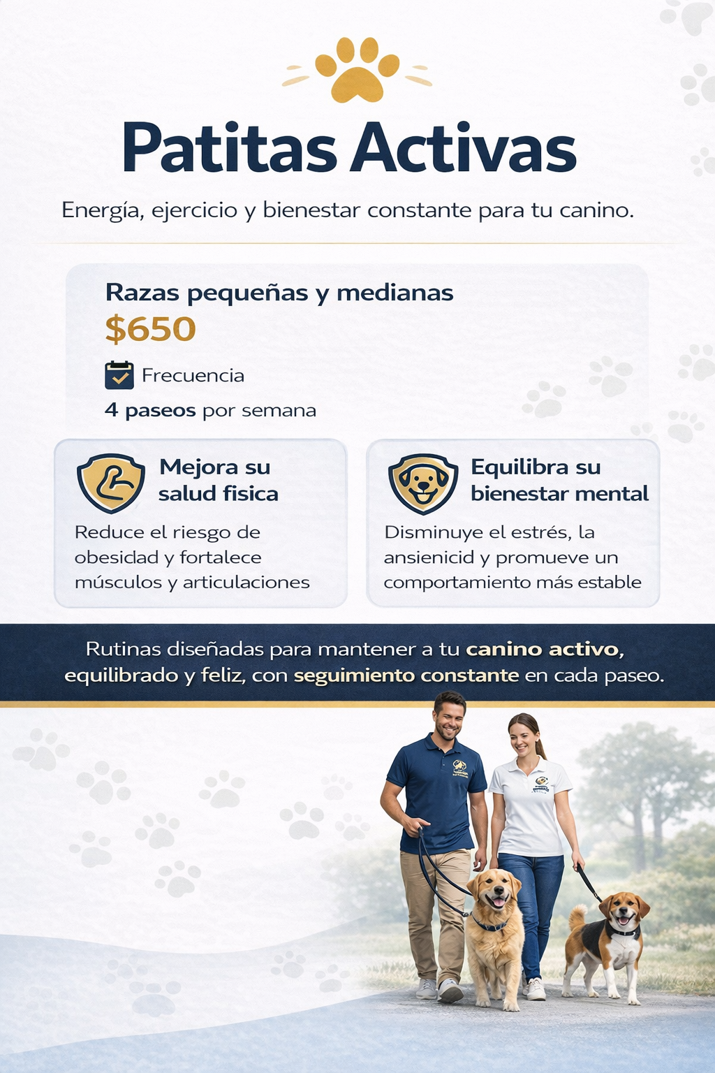 Patitas Activas - Razas pequeñas y medianas